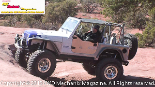 Crawl Jeep TJ Wrangler at Moab Warn run 2013