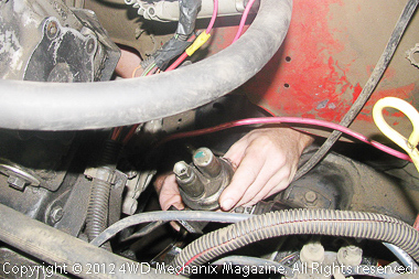 Removal of OEM mechanical fuel pump