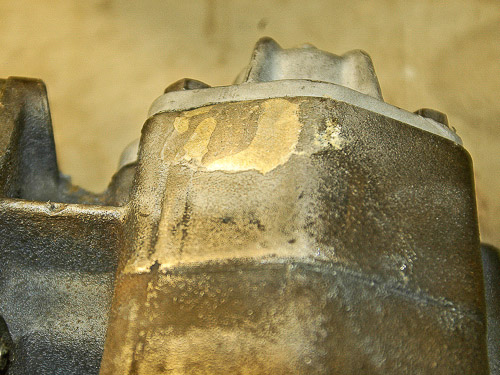 Finished repair with seal of high-tensile silver brazing 