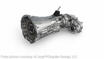 Latest A580 five-speed automatic transmission for the Wrangler and other Jeep models