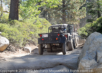 CJ Jeep along the Rubicon Trail in 2010