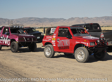 Suzukis were a class that meant plenty of action. The finishers were allowed a shorter course.