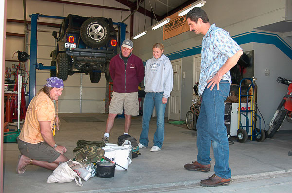 Cody Lundin shares his off-pavement survival supplies.