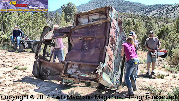 Pickup truck body and bed cut up and hauled out!