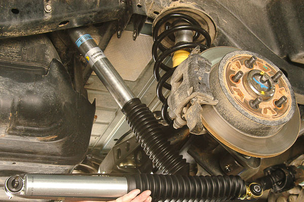 Bilstein 5100 series shock absorbers.