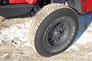 Tires and traction tread make the difference!